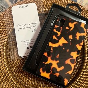 Flaunt Square tortoise phone case for iphone xr